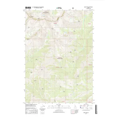2017 Map of Grays Peak, 2017 Print