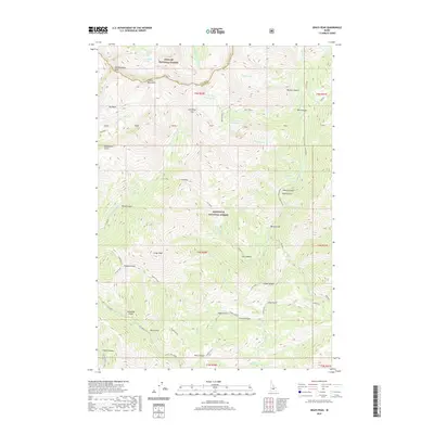 2020 Map of Grays Peak, 2020 Print
