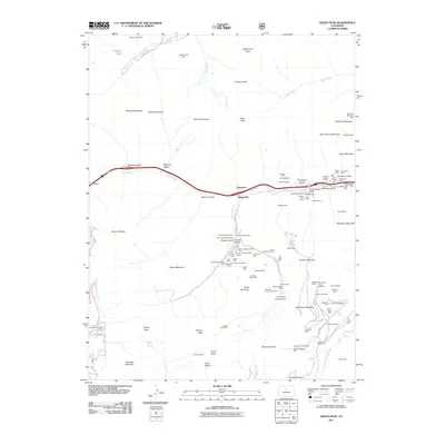 2011 Map of Grays Peak, 2011 Print