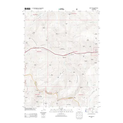 2013 Map of Grays Peak, 2013 Print