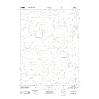 2012 Map of Grays Peak, 2012 Print