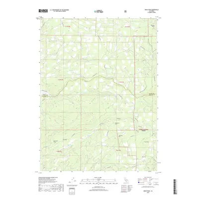 2018 Map of Grays Peak, 2018 Print