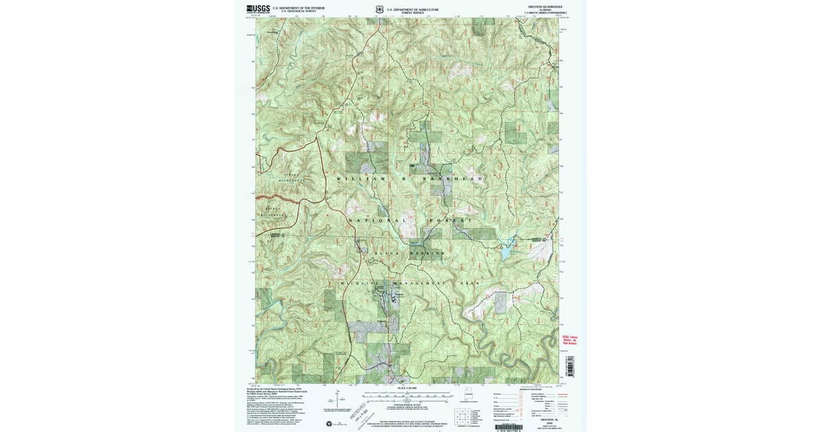 2000 Map of Grayson, Lawrence County, AL — High-Res | Pastmaps