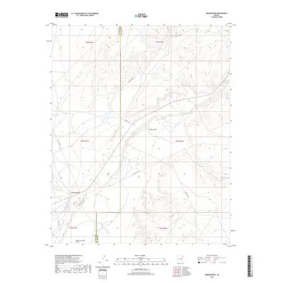 2018 Map of Greasewood, 2018 Print