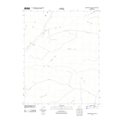 2010 Map of Greasewood Canyon, 2010 Print
