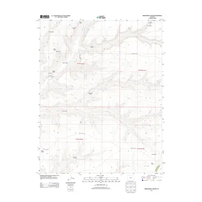 2013 Map of Greasewood Canyon, 2013 Print
