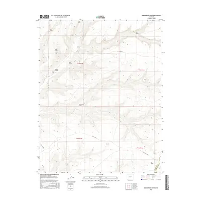 2016 Map of Greasewood Canyon, 2016 Print