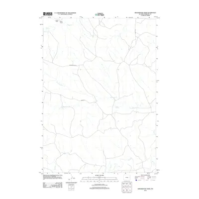 2012 Map of Greasewood Creek, 2012 Print