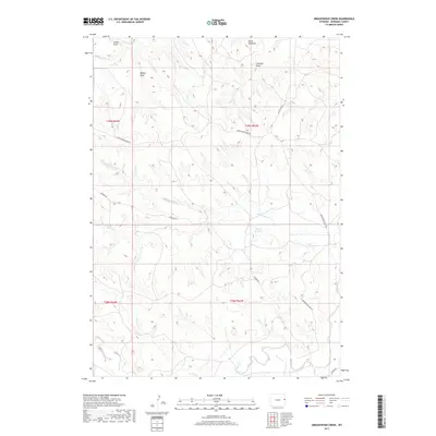 2017 Map of Greasewood Creek, 2017 Print