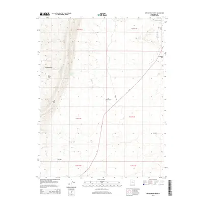 2014 Map of Greasewood Draw, 2014 Print