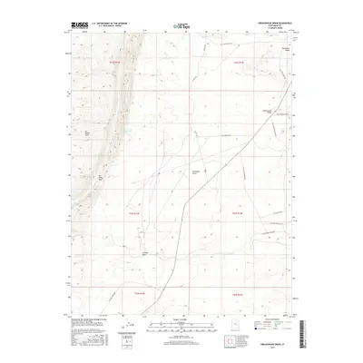 2017 Map of Greasewood Draw, 2017 Print