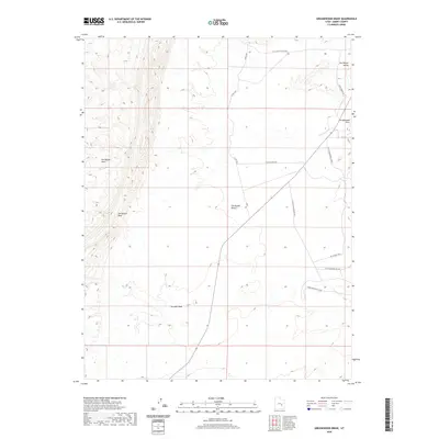 2020 Map of Greasewood Draw, 2020 Print