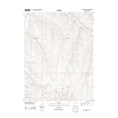 2013 Map of Greasewood Gulch, 2013 Print