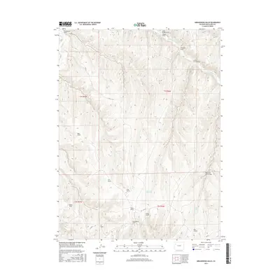 2016 Map of Greasewood Gulch, 2016 Print
