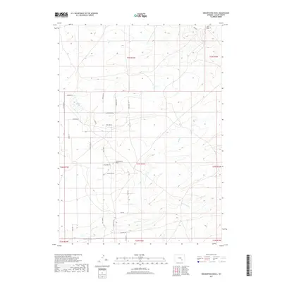 2017 Map of Greasewood Knoll, 2017 Print