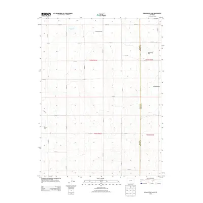 2013 Map of Greasewood Lake, 2013 Print