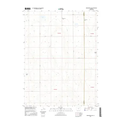 2016 Map of Greasewood Lake, 2016 Print