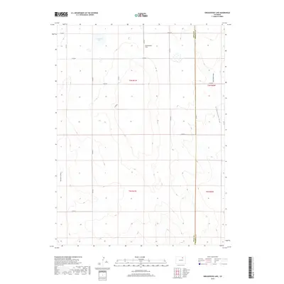 2019 Map of Greasewood Lake, 2019 Print