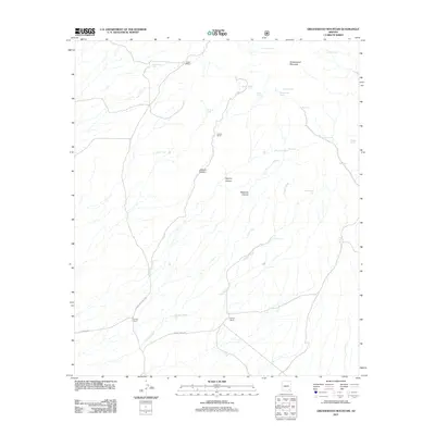 2011 Map of Greasewood Mountain, 2011 Print