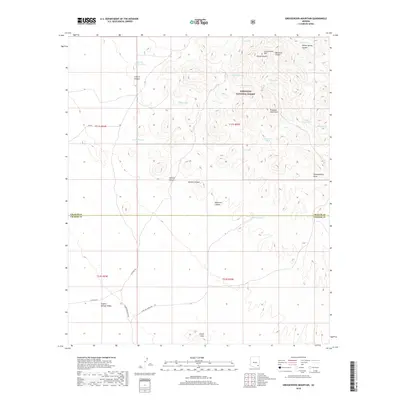 2018 Map of Greasewood Mountain, 2018 Print