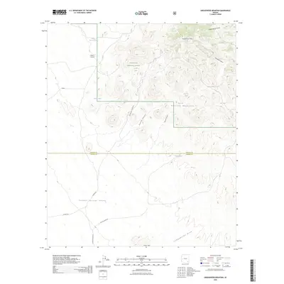 2026 Map of Greasewood Mountain, 2026 Print