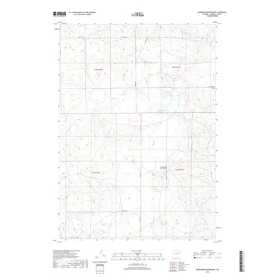 2018 Map of Greasewood Reservoir, 2018 Print