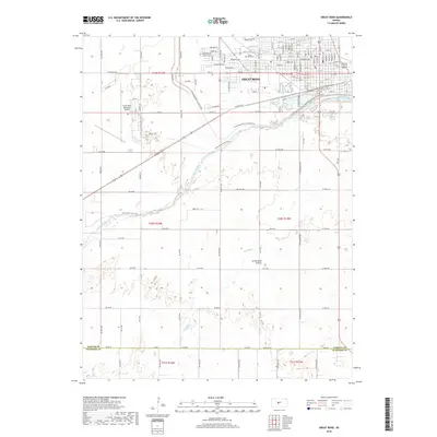 2018 Map of Great Bend, 2018 Print