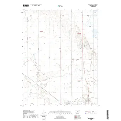 2018 Map of Great Bend NE, 2018 Print