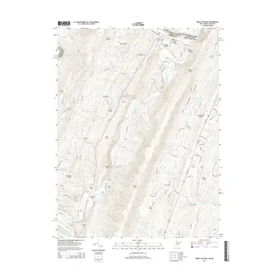 2014 Map of Great Cacapon, 2014 Print