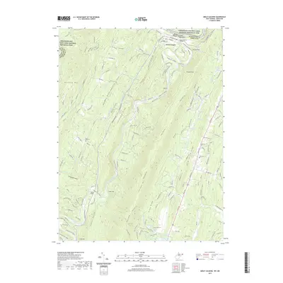 2019 Map of Great Cacapon, 2019 Print