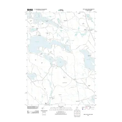 2011 Map of Great East Lake, 2011 Print