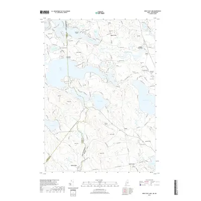 2018 Map of Great East Lake, 2018 Print