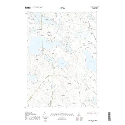 2021 Map of Great East Lake, 2021 Print