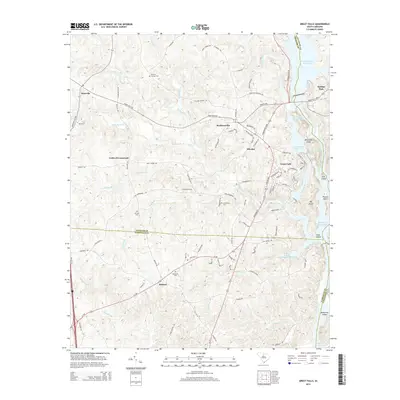 2014 Map of Great Falls, 2014 Print