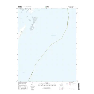2016 Map of Great Machipongo Inlet, 2016 Print