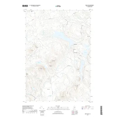 2018 Map of Great Pond, 2018 Print