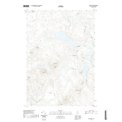 2021 Map of Great Pond, 2021 Print