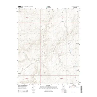 2014 Map of Great Spring, 2014 Print