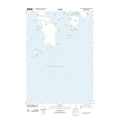 2011 Map of Great Wass Island, 2011 Print