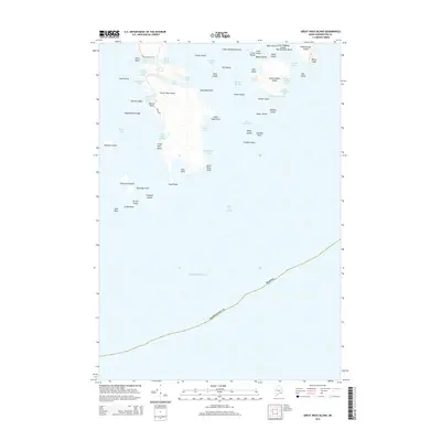 2014 Map of Great Wass Island, 2014 Print