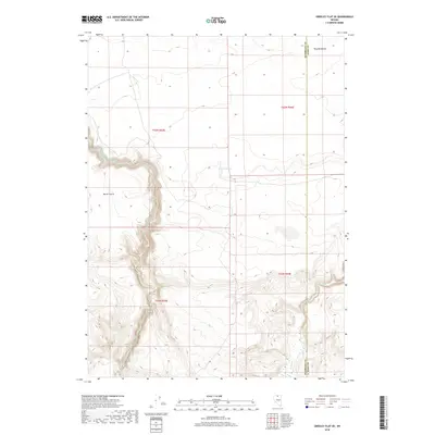 2018 Map of Greeley Flat SE, 2018 Print