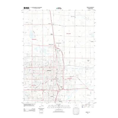 2013 Map of Greeley, 2013 Print