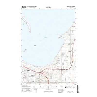 2015 Map of Green Bay East, 2015 Print