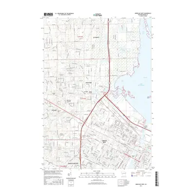 2016 Map of Green Bay West, 2016 Print