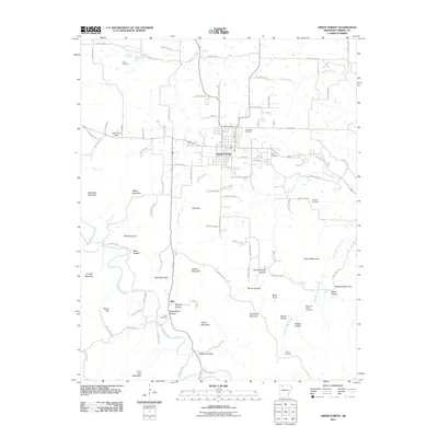 2011 Map of Green Forest, 2011 Print
