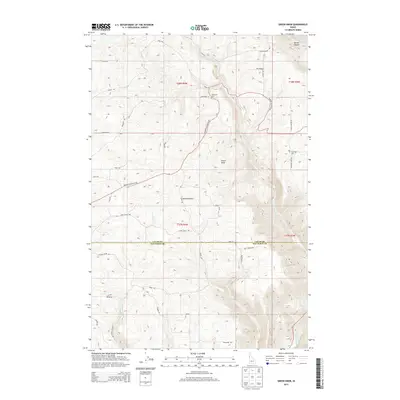 2013 Map of Green Knob, 2013 Print