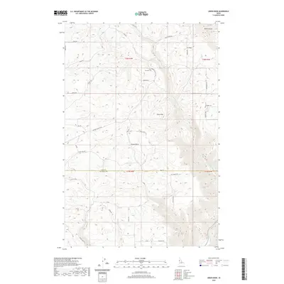 2020 Map of Green Knob, 2020 Print