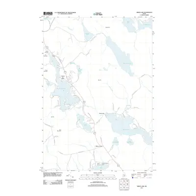 2011 Map of Green Lake, 2011 Print