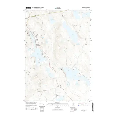 2014 Map of Green Lake, 2014 Print