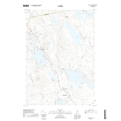 2018 Map of Green Lake, 2018 Print